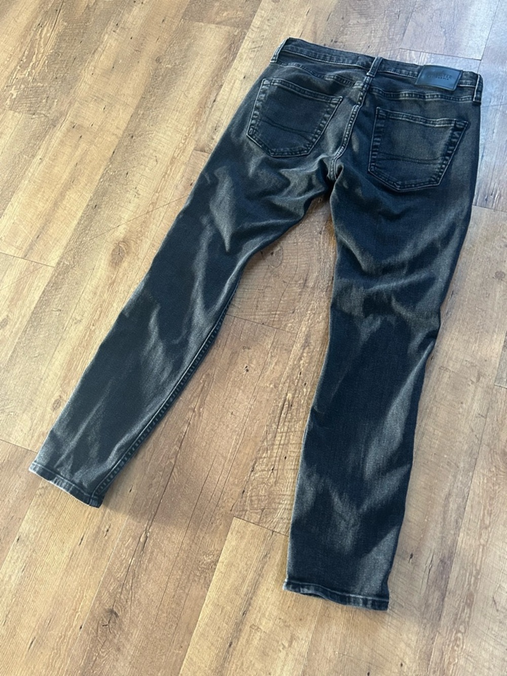 Hollister Black Distressed Skinny Jeans W30 L30 High Rise Stretch - Picture 10 of 15